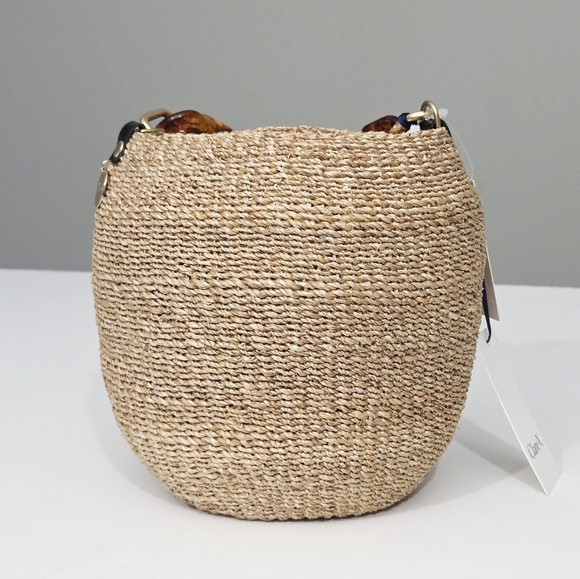 NWT CLARE V POT DE MIEL BAG WITH TORTOISE RESIN SHORTIE STRAP - Picture 5 of 8